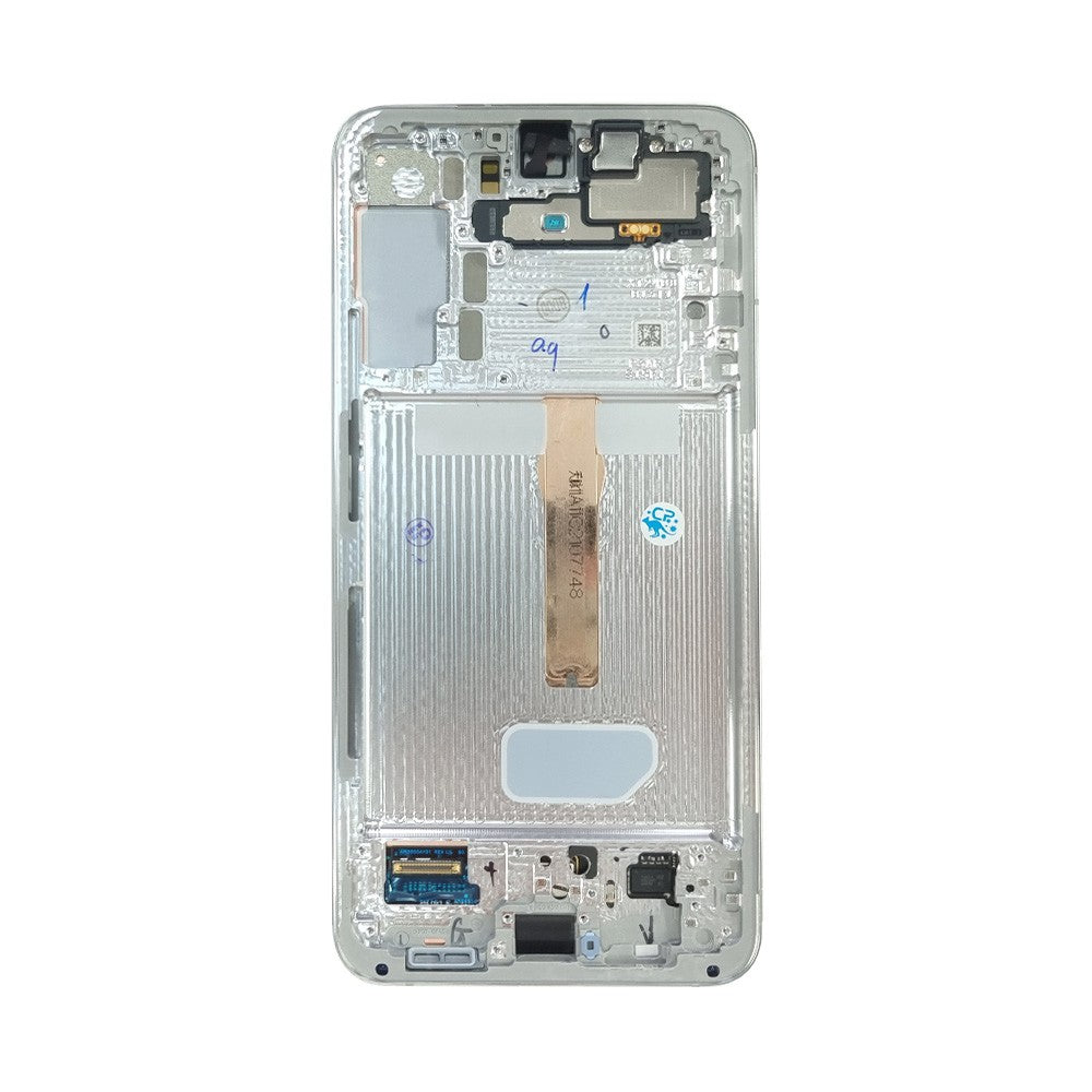Samsung Galaxy S22 Plus 5G S906B OLED Screen Replacement Digitizer GH82-27500B/27501B (Gold)-White Samsung Galaxy S22 Plus 5G S906B OLED Screen Replacement Digitizer GH82-27500B/27501B (Gold)-White